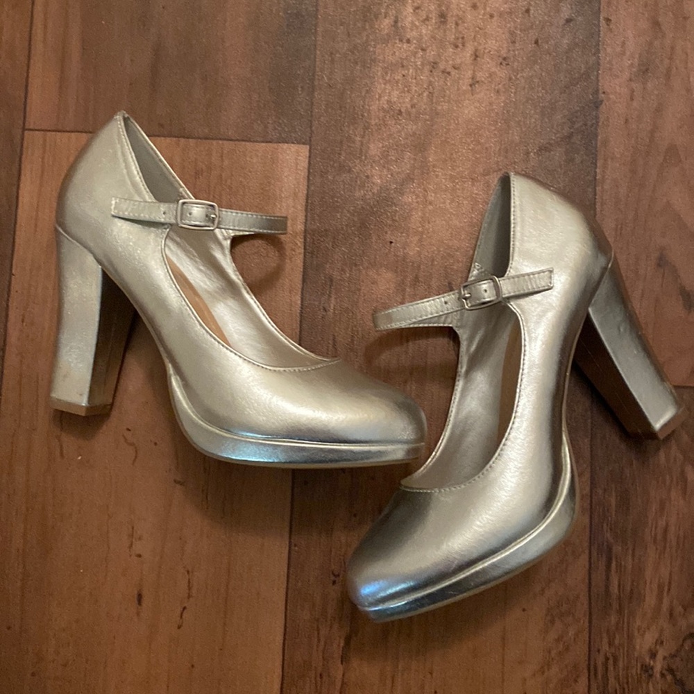 Y.Not? Chunky 3” Silver Heel